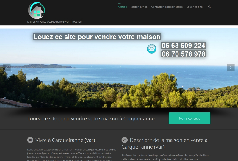vente-maison-carqueiranne-location site reference