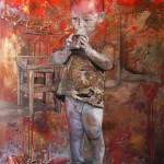 Au bord du Chemin - 2015 huile sur toile 130X89 cm