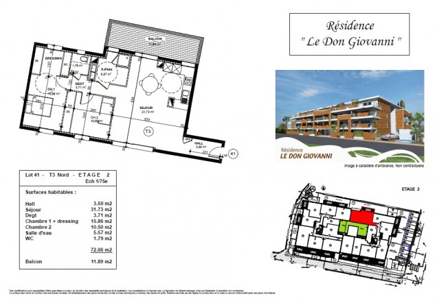 3 pièces de standing sur vente appartement carqueiranne ref 41